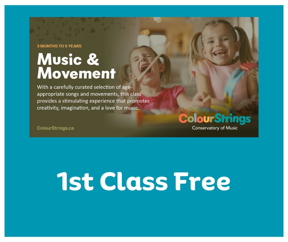 1st Class Free - New to Music & Movement Baby to 6yrs