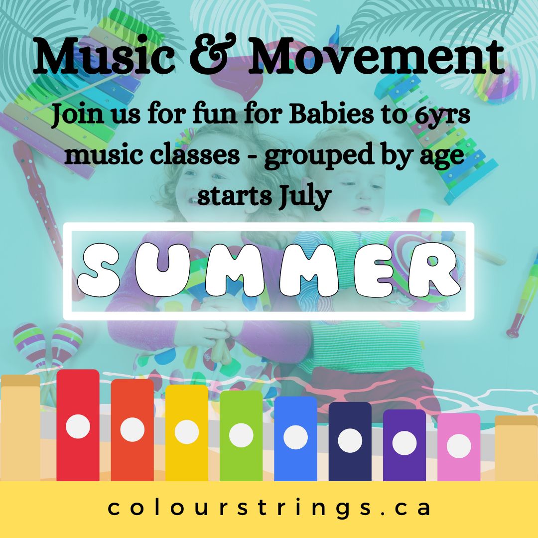 Summer Music & Movement 2023 - July into Aug - 6 weeks