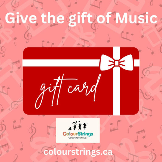 Gift Vouchers!! Give the gift of music this year from $10 upwards