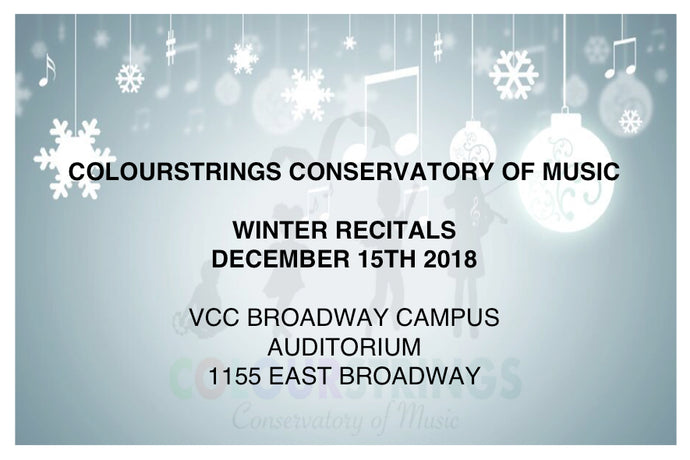 Winter Concert and Recitals