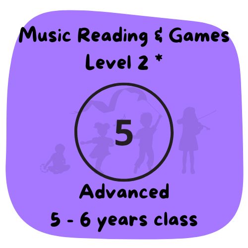F. TERM 1  - FALL 2023 - Musicianship & Reading 2 - 5-6yrs