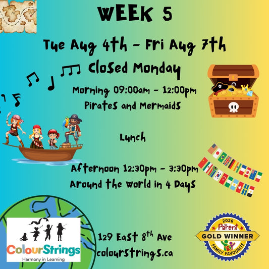 Week 5: Pirates and Mermaids + Around the World in 4 Days - Tue Aug 4th - Fri Aug 7th